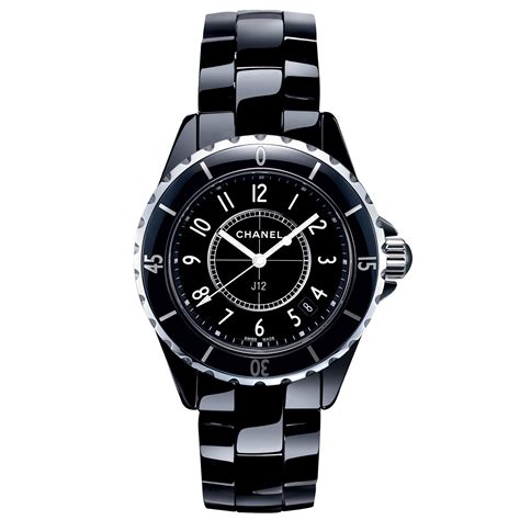 chanel watch black and white|chanel j12 ladies watch.